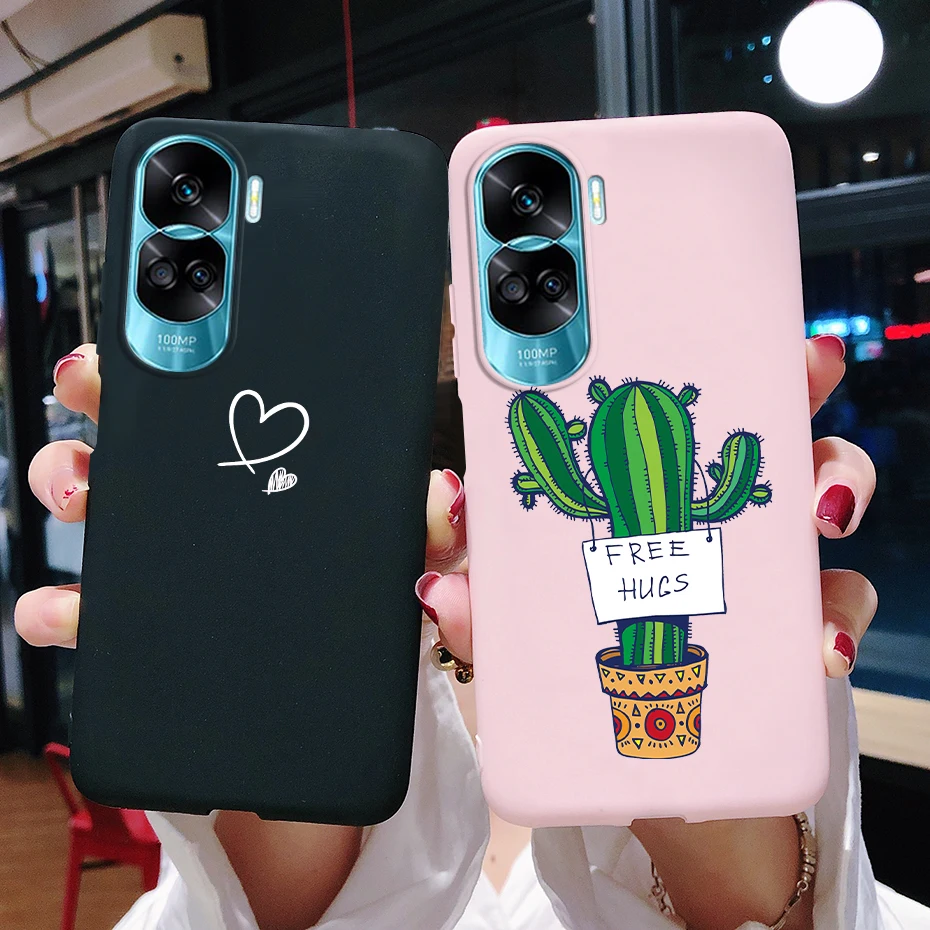 Para Honor 90 Lite Honor90 Pro 5G Funda de silicona suave lindo gato dibujos animados Funda Coque para Honor 90 Pro 90Lite Funda protectora - imagen 4