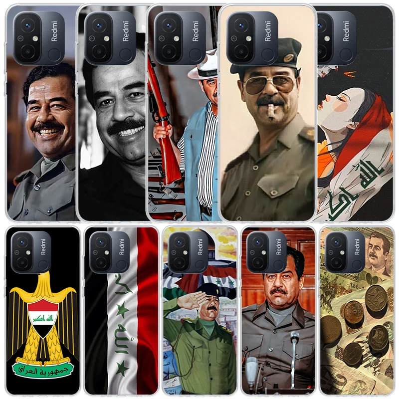 Etui moda Saddam Hussein Iraq árabe silicona llamada teléfono caso para Xiaomi Redmi 12 12C 13 13C 14C 10 10A 10C 9 9A 9C 9T 8 8A 7