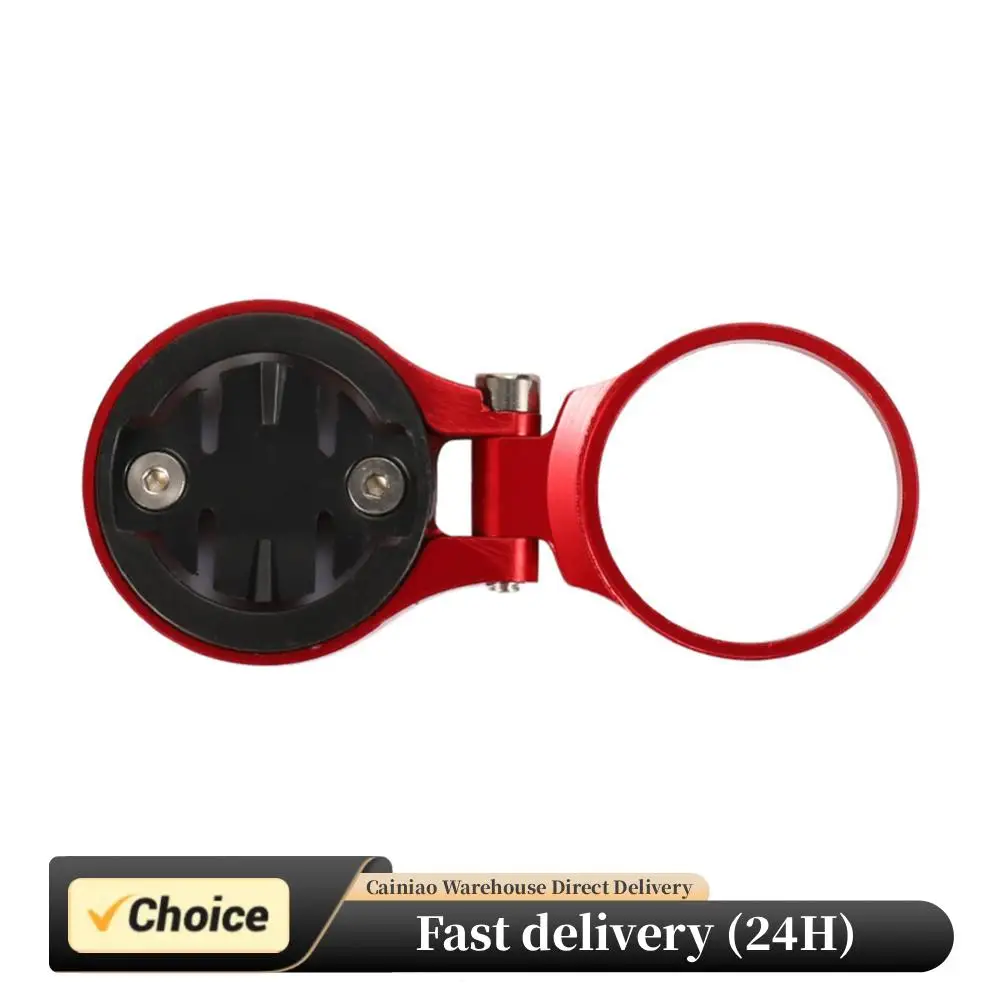 Soporte de aluminio para ordenador de bicicleta, ángulo ajustable, montado en vástago, para Garmin/Cateye, vista ergonómica para bicicleta de montaña/carretera