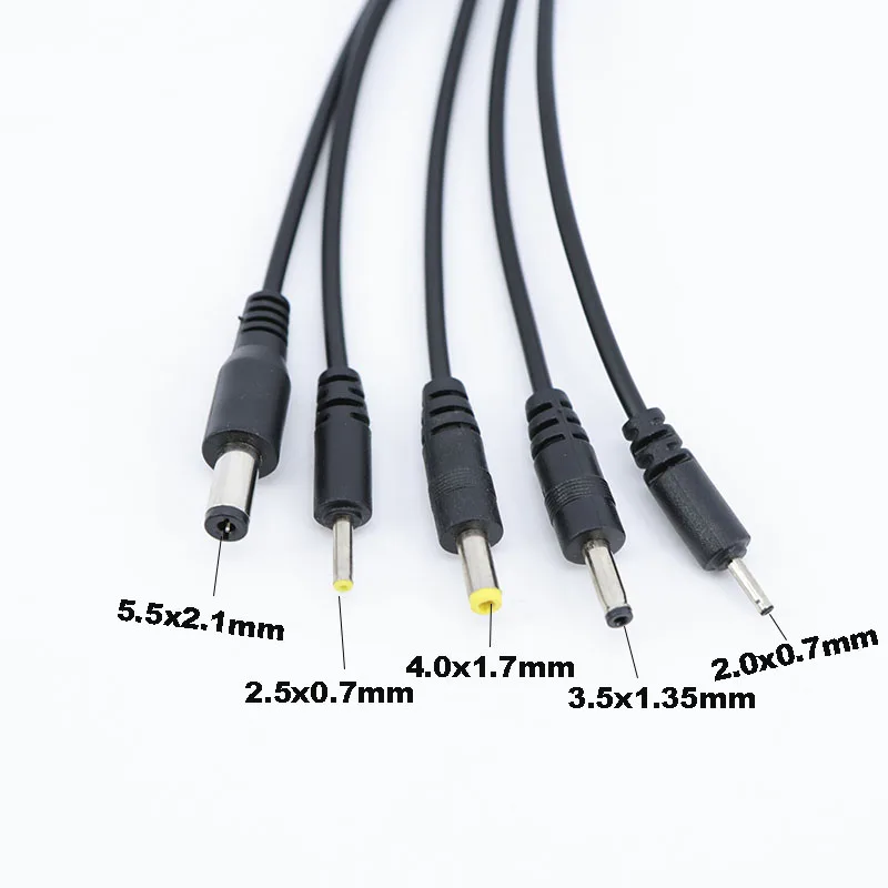 5 10 en 1 USB macho 10 vías tipo c mirco DC cable de carga de energía 5,5x2,1mm 2,5mm 4,0x1,7 3,5mm 2,0x0,7mm macho 5P V3 V8 mini USB - imagen 5