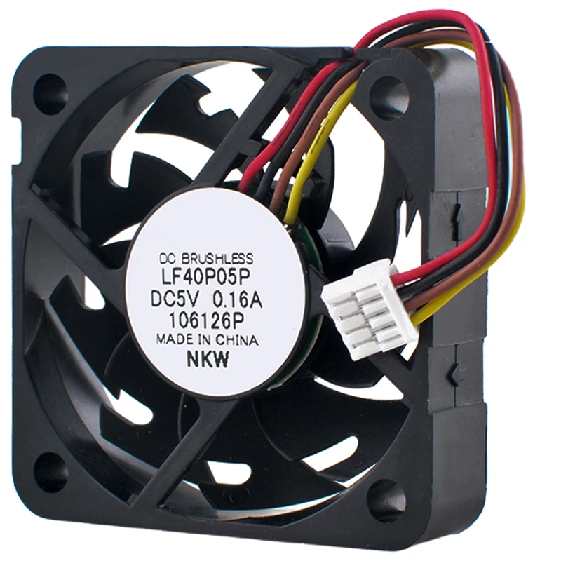 LF40P05P 4cm x 40mm ventilador de refrigeración 40x40x10mm DC5V 0.16A 4 pines 8000rpm ventilador de rodamiento MagFix para enrutador ordenador Industrial Raspberry Pi - imagen 3