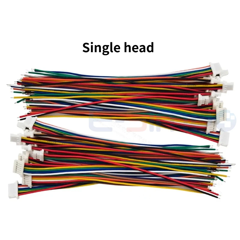 10 Uds JST SH1.0 SH 1,0mm conector de Cable 2P 3P 4P 5P 6P 7P 8P 9P 10P 12P 1,0 MM enchufe de paso 10/15/20/30CM longitud del Cable 28AWG - imagen 2