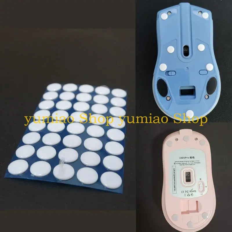 587B 40 Uds pegatina para los pies del ratón patines borde redondo para ratones G1 MX300 100 M210 M-180 - imagen 5