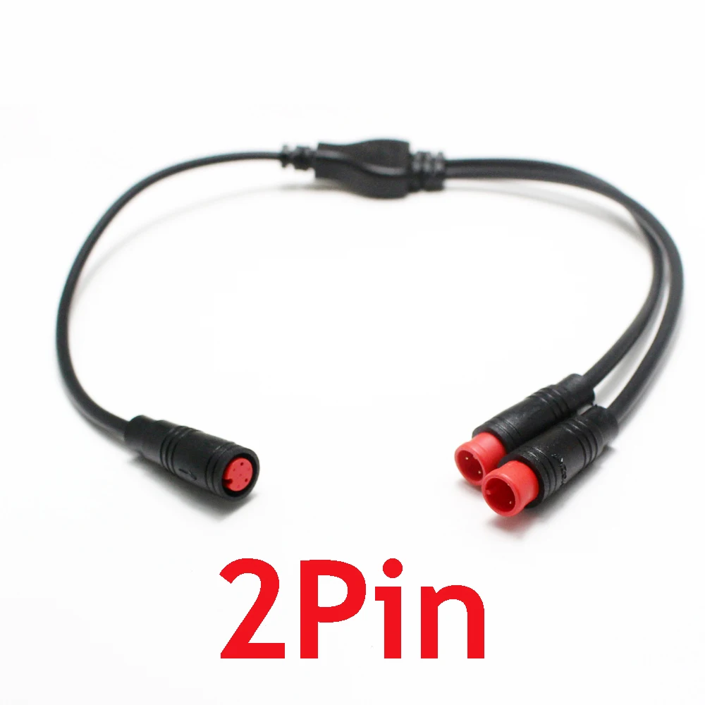1 Uds M8 Y Cable divisor de bicicleta eléctrica 2 pines 3 pines 4 pines 5 pines 6 pines 1 hembra a 2 macho enchufe de bicicleta eléctrica para Sensor de señal de freno de Scooter - imagen 2