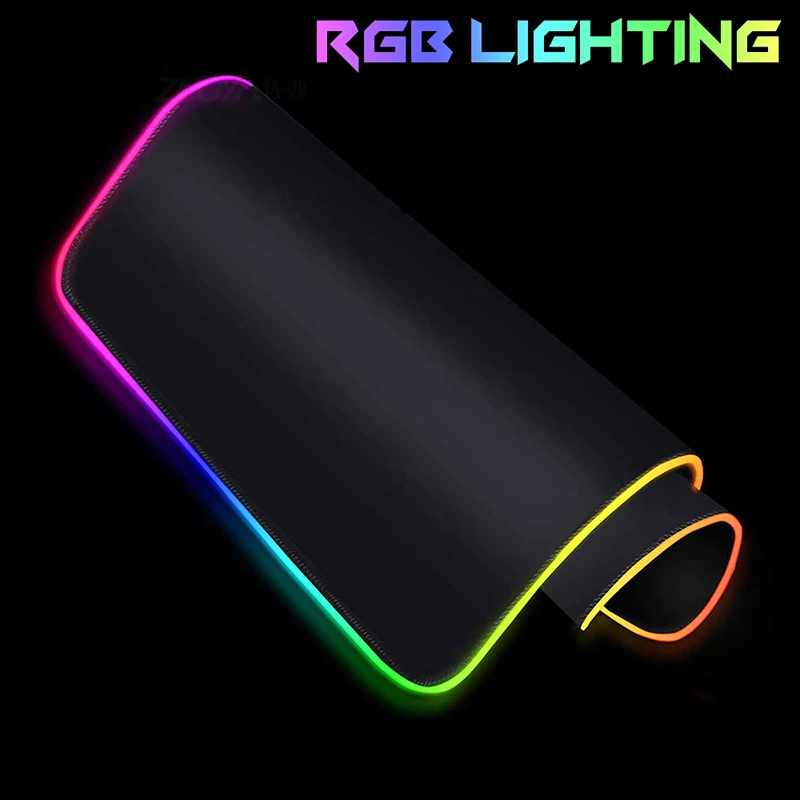 Alfombrilla de ratón RGB grande geométrica para juegos, alfombrilla de ratón LED, alfombrillas de mesa para PC, alfombrilla de escritorio para teclado RGB, XXL, 90x40cm - imagen 4
