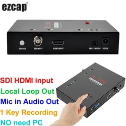 Ezcap286 Capturadora de Vídeo HDMI/SDI 1080p con Grabación USB y SD