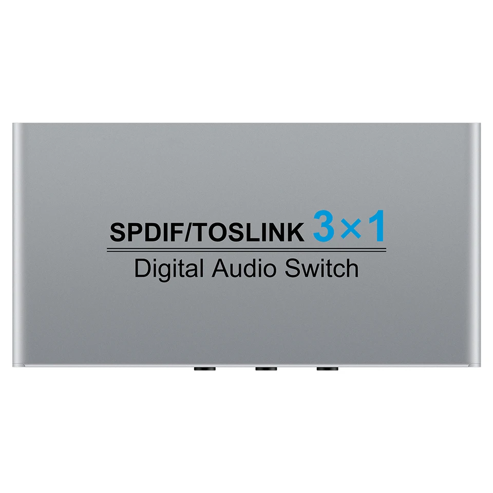 Interruptor de Audio Digital óptico 3 en 1, divisor Spdif Toslink 3x1, Cable óptico SPDIF, compatible con caja DTS AC3 para reproductor de CD y DVD - imagen 2