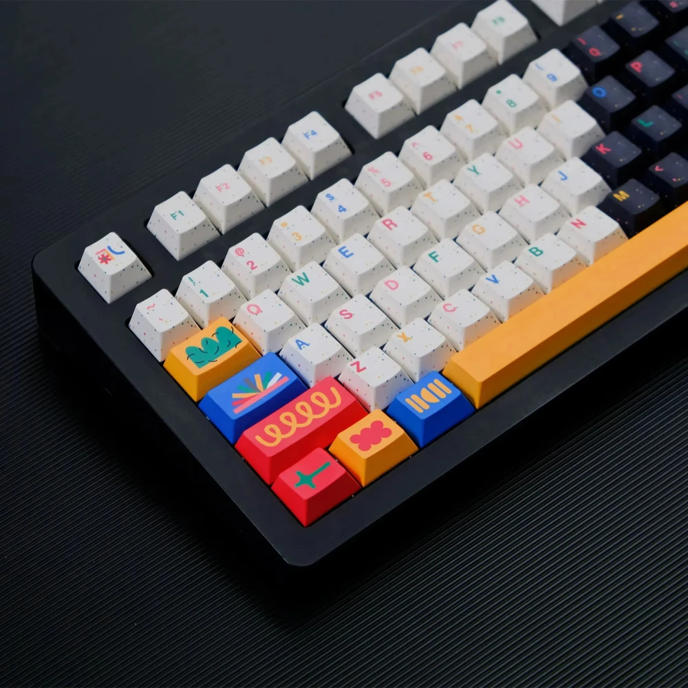 Teclas GMK Motfi de 151 teclas, sublimación de tinte PBT, teclas clonadas GMK, perfil de cereza para teclado MX GH60/61/64/68/75/84/87/96/980/104 - imagen 5