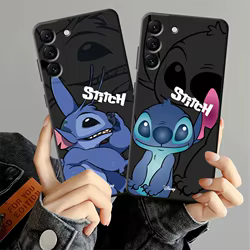 Funda de teléfono suave negra para Honor 90 X6 X8 70 X7 X5b Magic5Lite X9a 8X 200 400 Lite dibujos animados Disney Stitch