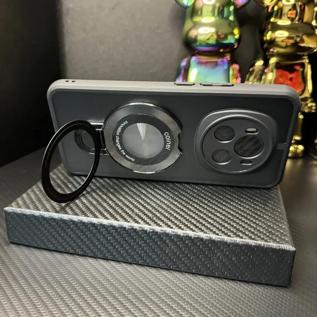 Funda magnética de lujo para teléfono con soporte inalámbrico Magsafe para Huawei Honor Magic 6 Pro Magic 7 5 x9c x7c mate 70 cubierta mate transparente - imagen 4