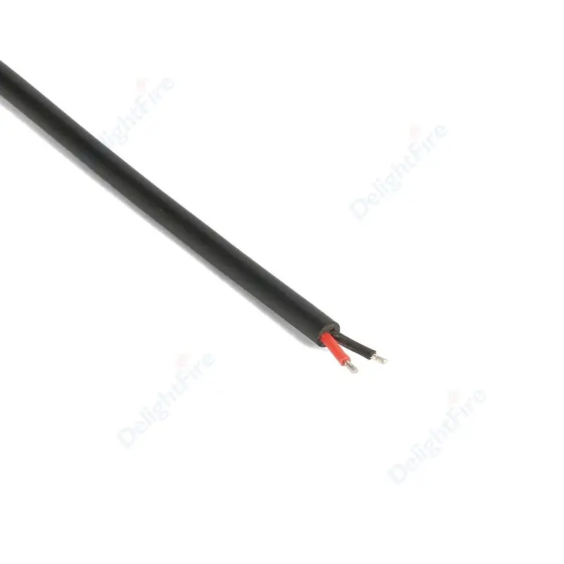 Cable USB A macho de 2 pines desnudo USB 5V 3A Cable de alimentación de extremo abierto en espiral para ventilador pequeño equipo USB instalado reemplazar reparación Cable DIY - imagen 4