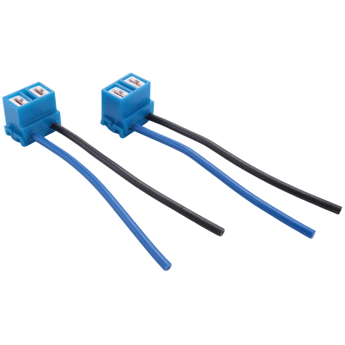 Conector de lámpara de Faro de extensión de cerámica H7, arnés de limpiaparabrisas de 2 piezas en ángulo - imagen 2