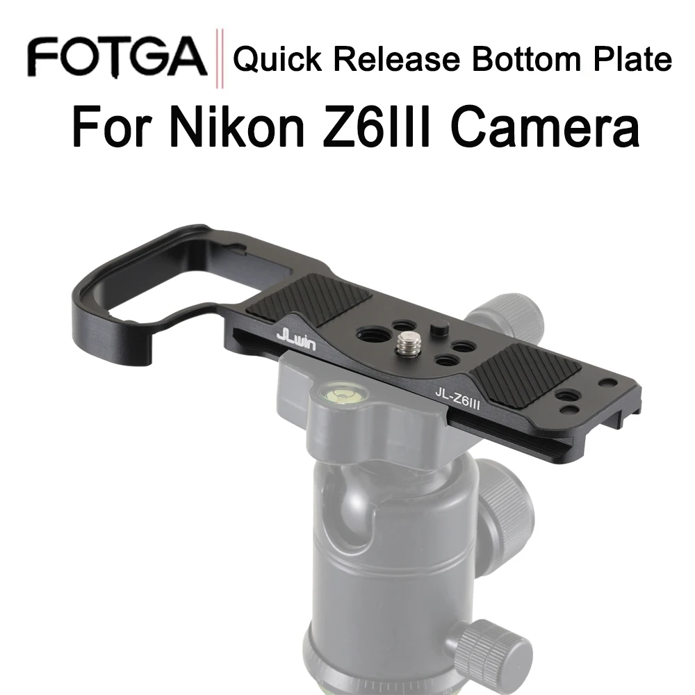 FOTGA para cámara Nikon Z6III, placa de montaje rápido, trípode, placa base única, soporte de placa Vertical, accesorios Fotografica inferior