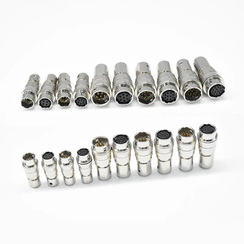 Conector de cámara Industrial con enchufe autoblocante HRS 4 6 7 10 12 pines Compatible con conector de aviación Hirose HR10A-7P-6S - imagen 4
