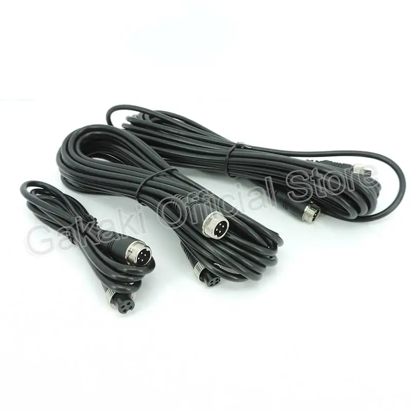 Cable de vídeo de extensión de aviación macho a hembra, 1m/2m/3m/5m, 4 pines, para conexión de cámara de Monitor de autobús y camión - imagen 4