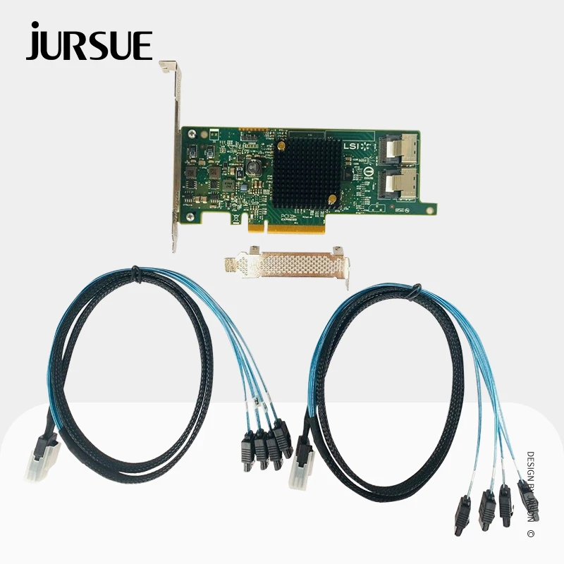 Una placa de computadora con cables y un cable azul