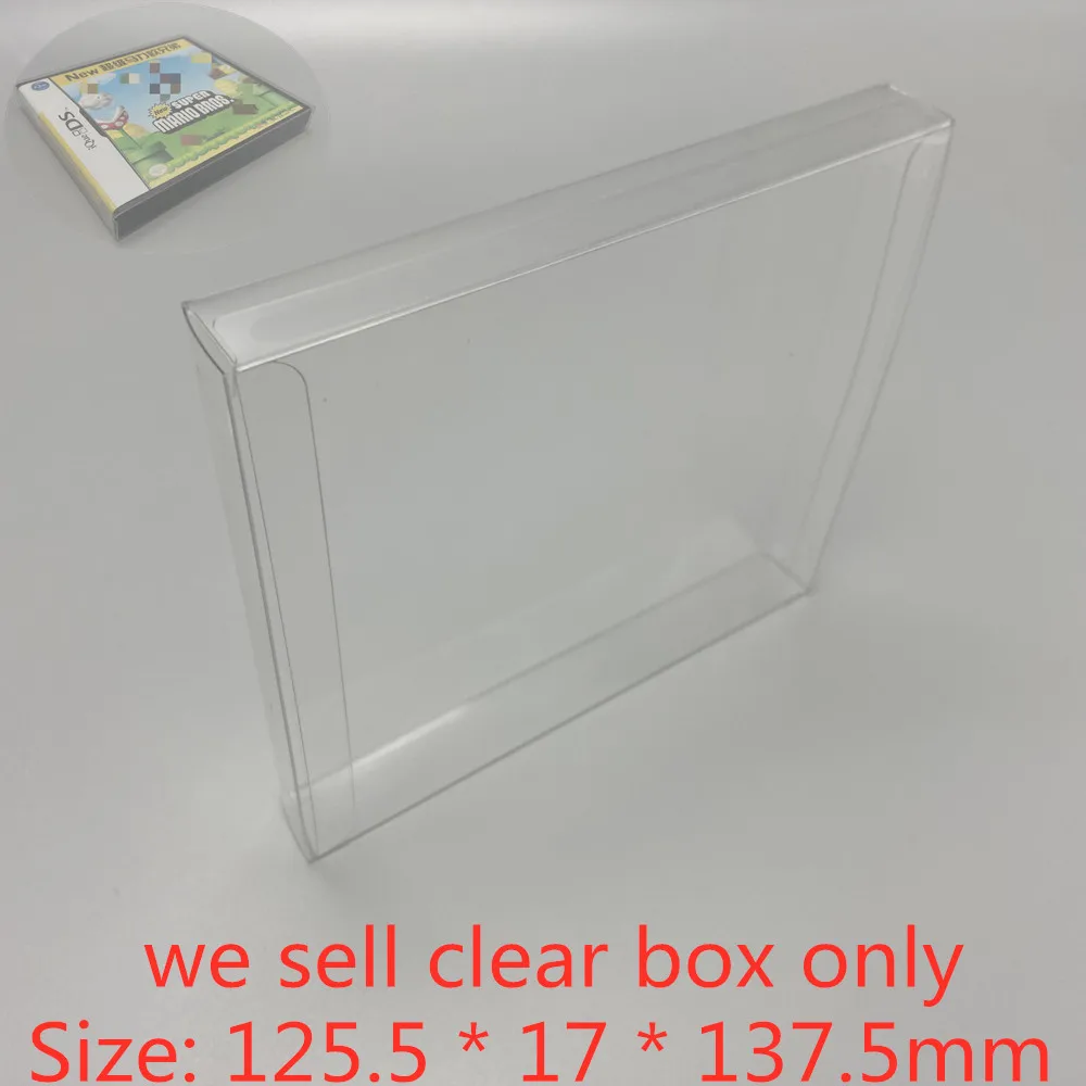 Protector de caja PET para iQue New Super Mario Bros, 10 unidades Cajas de colección transparentes para Nintendo NDS, carcasa de juego, vitrina transparente - imagen 2