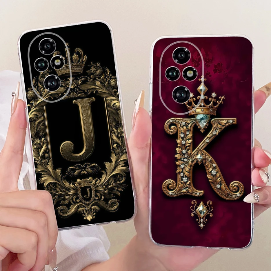 Para Honor 200 funda Honor200 Pro ELP-AN00 nuevas letras de lujo funda suave delgada funda de teléfono para Honor 200 Pro Honor200 Lite 5G Fundas - imagen 2