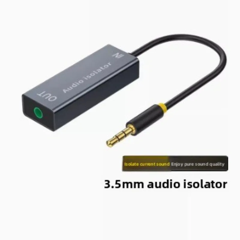 Aislador de Audio de 3,5 Mm, aislador de línea de altavoz para sistema de Audio estéreo de coche, filtro reductor de ruido, aislador de ruido de bucle de tierra