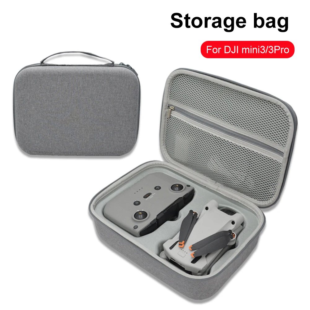 Bolsa de almacenamiento para Dron DJI Mini 3/3 Pro, estuche de transporte duro EVA portátil, impermeable, batería, mando a distancia, bolso de mano, accesorios