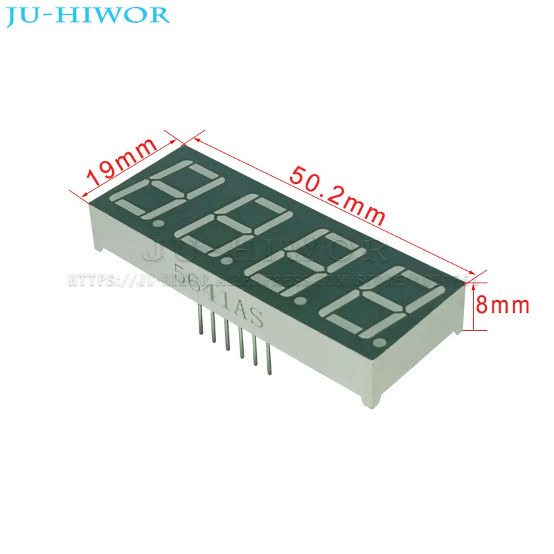C-C de ánodo común de Digitron, 5 piezas, 0,56 pulgadas, 12 Pines, 5461AS, C-A, 5461BS, 4 dígitos, Bits, 7 segmentos, pantalla Digital LED roja - imagen 2