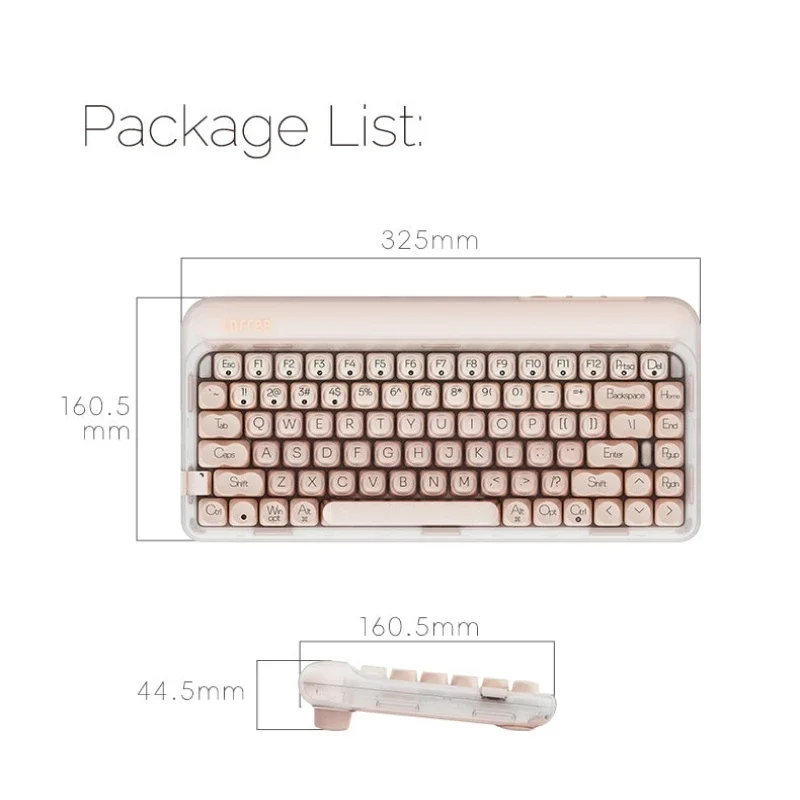 LOFREE DOT-Teclado mecánico "base", inalámbrico, Bluetooth, tres modos, enchufe en caliente y estructura de junta, teclado óptico único - imagen 5