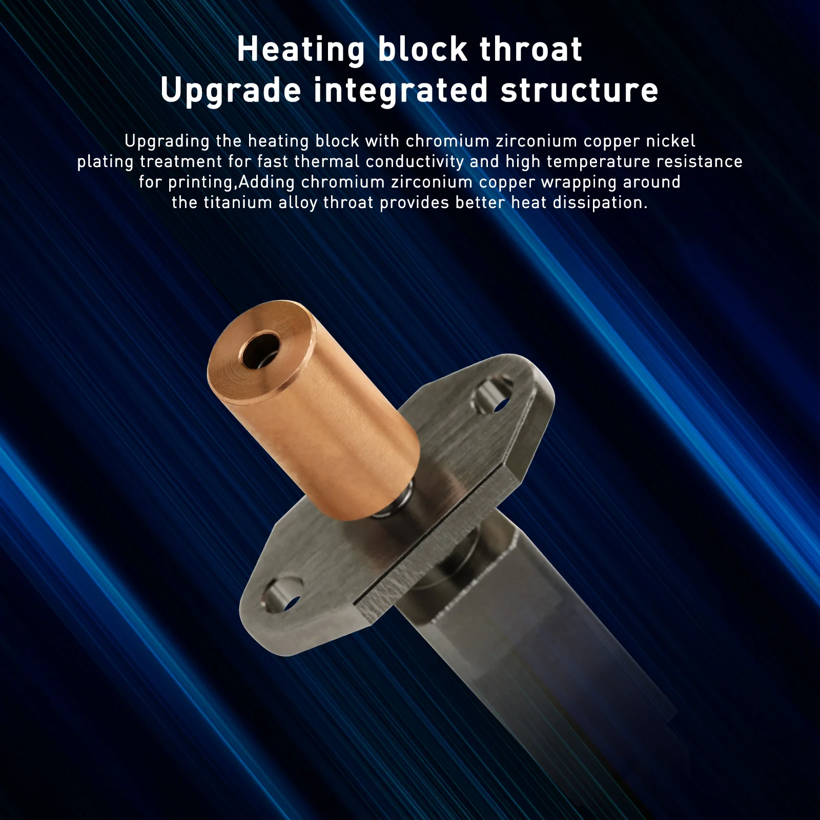 Para Creality K1 Max CR-M4 Hotend Kit calefacción de cerámica para Creality K1 actualización Hotend boquilla colocada de cobre - imagen 3