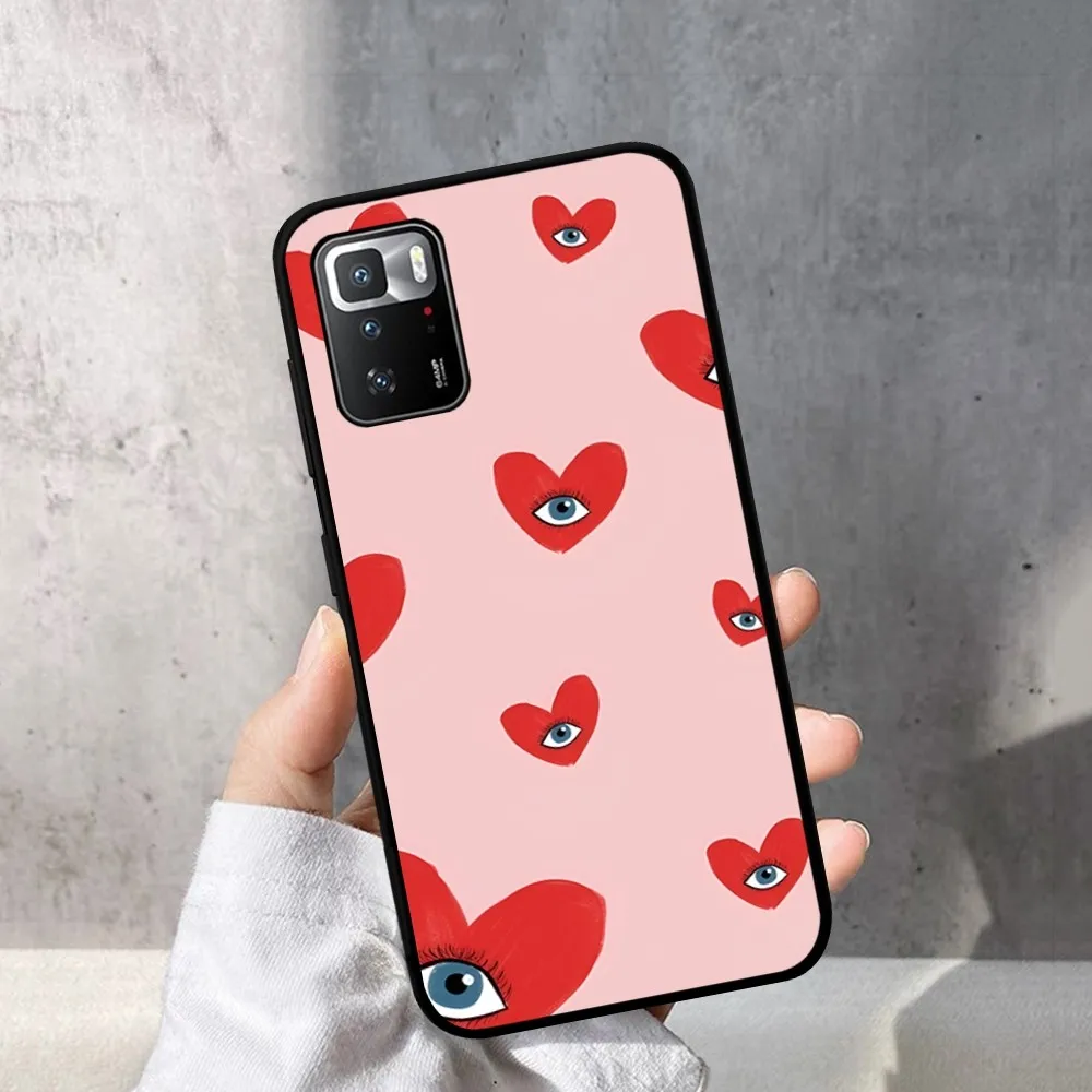 Funda de teléfono Love Eyes Pink para Redmi Note 4X5 A 6 7 8 T 9 9S 10 11 11S 11Epro Poco M3 Pro - imagen 5