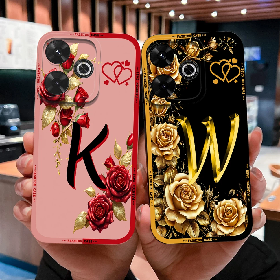 Funda para Xiaomi Poco M6 Pro M6 Plus 4G 5G letras creativas Funda de teléfono de silicona suave de alta calidad para Poco M 6 Funda ligera - imagen 2