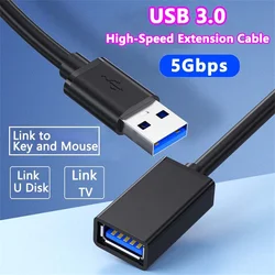 Cable alargador USB 3.0 macho-hembra para ordenador, TV e impresora