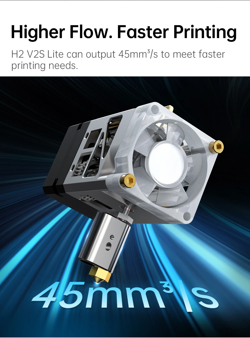 BIQU extrusora directa H2 V2S Lite doble engranaje  mayor flujo Hotend piezas de impresora 3D Titan  para B1  BX Ender3 Voron2.4 actualización - imagen 2