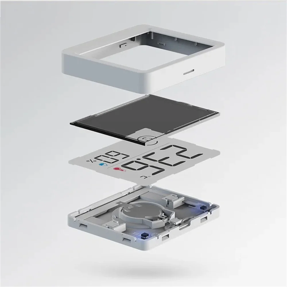 DUKA Atuman-Sensor de temperatura Digital electrónico LCD, medidor de humedad, termómetro interior, higrómetro, estación meteorológica, 2,5 pulgadas - imagen 3