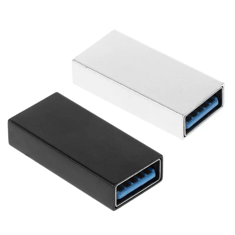 Acoplador USB 3.0 Adaptador hembra a hembra Convertidor de conexión extensor de acoplador USB 3.0 de súper velocidad