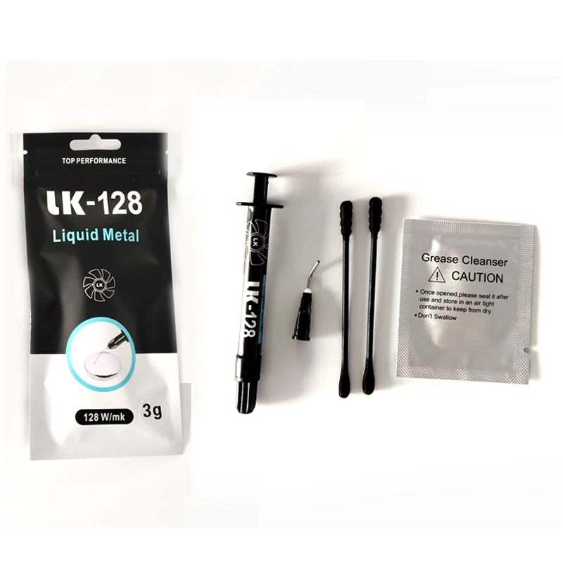 Grasa térmica de Metal líquido LK-128 Pro 128W/m-k para PS5/portátil/ordenador CPU GPU disipador térmico refrigeración MOD parte, paquete de agujas de 1g/3g - imagen 5
