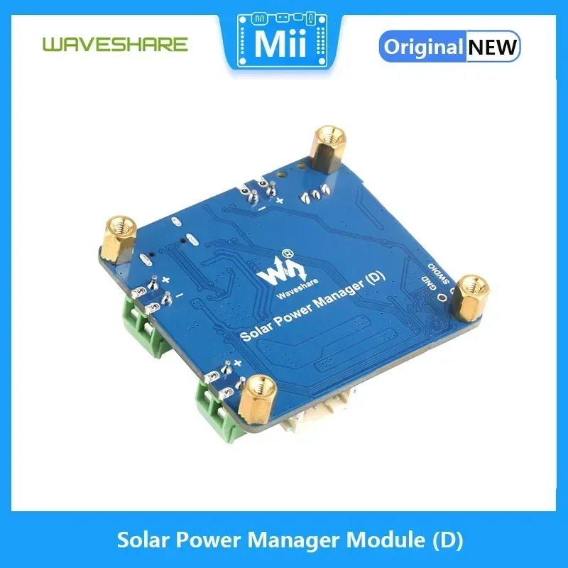 Waveshare Módulo administrador de energía solar D 6V ~ 24V Panel solar Adaptador de corriente tipo C 5V / 3A Salida regulada para electrónica - imagen 3