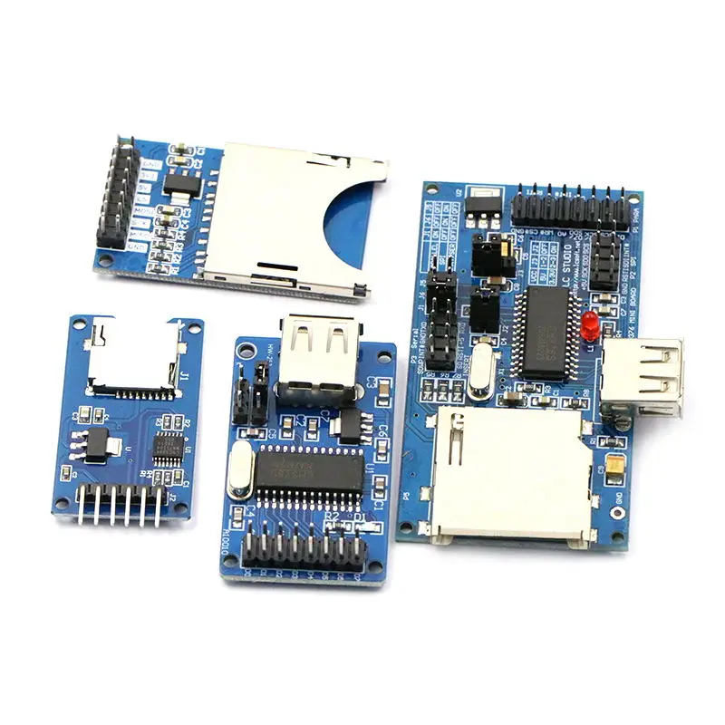 Módulo lector de adaptador de tarjeta Micro SD SDHC TF, pines soldados con interfaz SPI, Chip de conversión de nivel Compatible con Arduino Raspber - imagen 4
