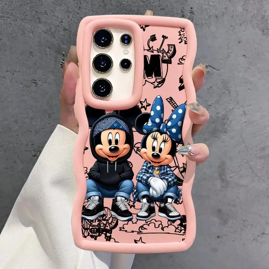 Funda suave de TPU para Samsung Galaxy S20 S21 FE S24 S23 Plus S25 S22 Ultra Love Disney Mickey Minnie - imagen 5