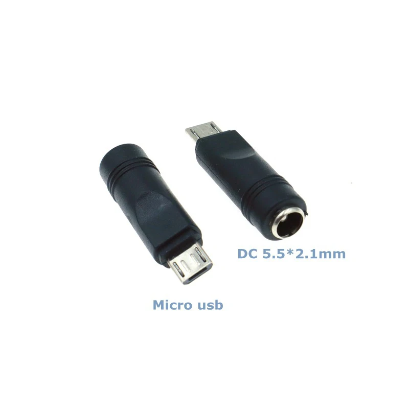 Convertidor de adaptador de corriente CC móvil para PC, Micro USB macho a conector hembra de 5,5x2,1mm - imagen 4