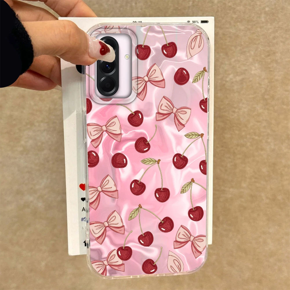 Funda de teléfono para Samsung Galaxy A55 A56 A36 A26 A16 A53 A06 A14 A24 A34 A54 A15 A25 A35 A12, fruta cereza de verano - imagen 5