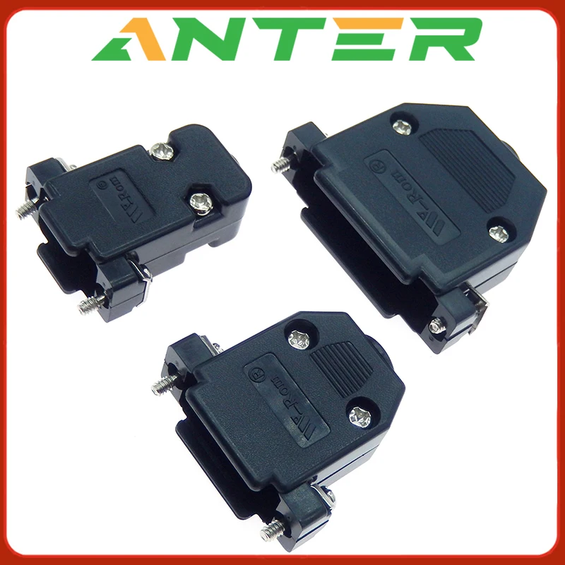 Carcasa de cubierta de capó de plástico para piezas, Conector de soldadura, 5 D-SUB, 9, 15, 25, 26 Pines, DB9, DB15, DB25, DB26
