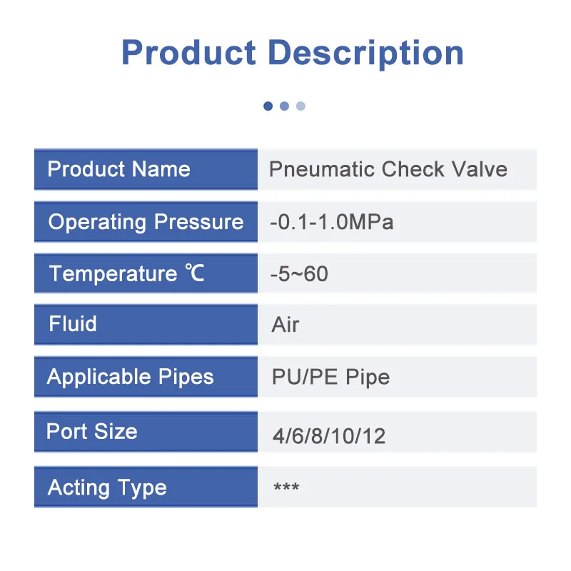 Válvula de retención neumática SPL/VPL4/6/8/10/12 rosca externa conector roscado en forma de L conector neumático de enchufe rápido traqueal - imagen 5