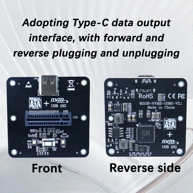 UTHAI U080 RTL9210B protocolo Dual M.2 NVMe/NGFF adaptador de caja de disco duro tipo C USB3.1 tarjeta adaptadora de 10Gbps - imagen 4