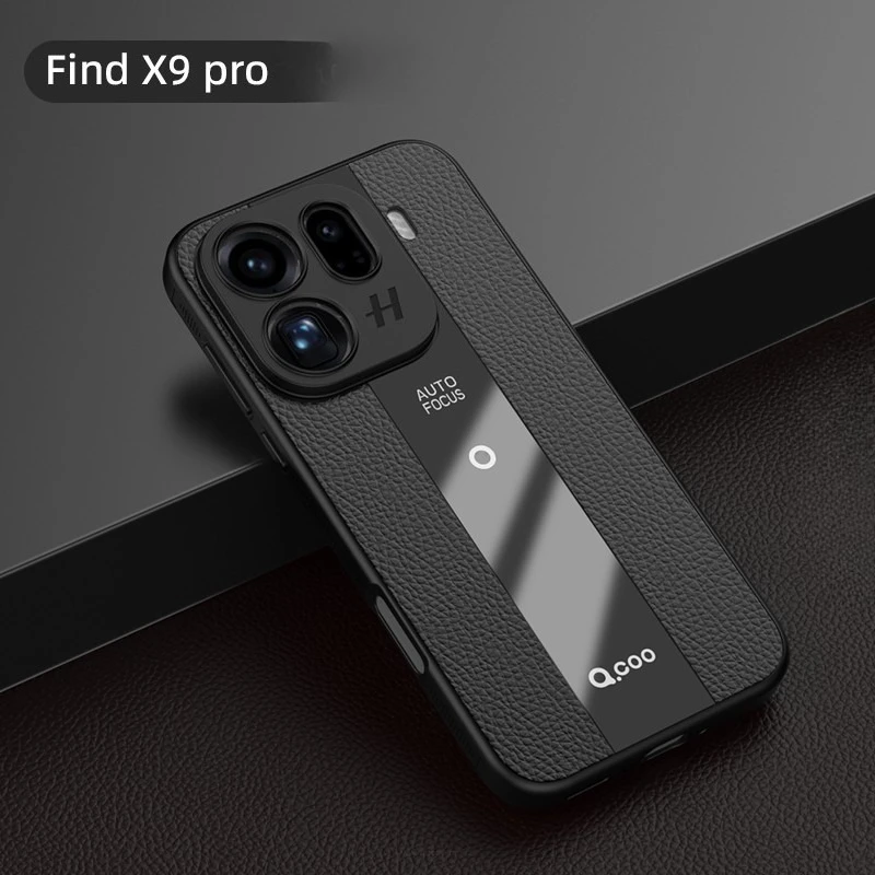 Funda para OPPO Find X9 Pro, funda trasera suave de cuero magnético de lujo a prueba de golpes para OPPO Find X9 Pro X9Pro, parachoques de protección para cámara