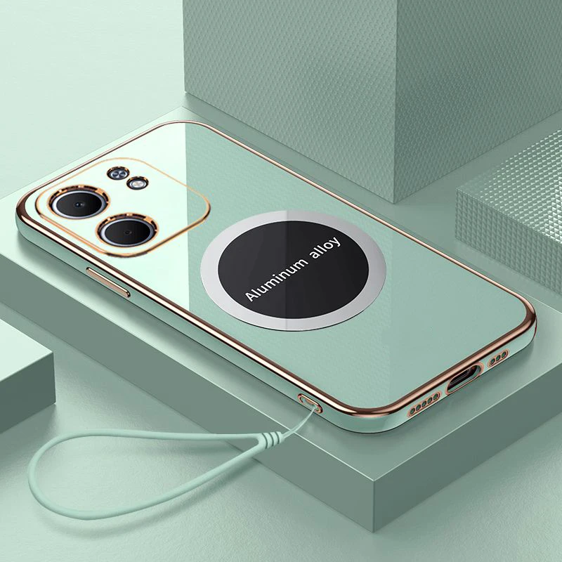 Para Oppo A5x funda OPPO A5X funda de teléfono oppo a5X cubierta CPH2725 revestimiento de lujo a prueba de golpes funda trasera de silicona Fundas - imagen 4