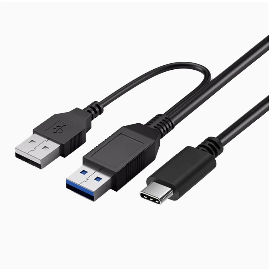 Cable de disco duro externo Micro B USB3.0 tipo c con fuente de alimentación USB dual para pasaporte WD Seagate Samsung M3 Toshiba SONY ADATA - imagen 4