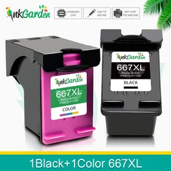 InkGarden Cartuchos Tinta Compatible HP 667XL Impresora Deskjet