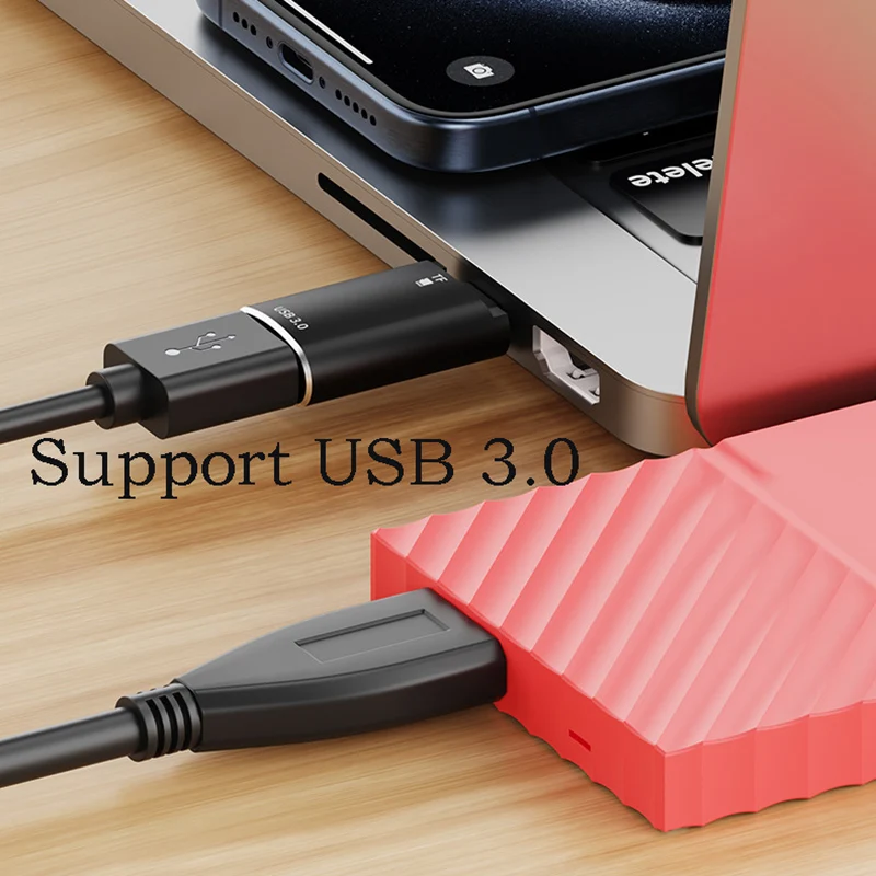 Convertidor tipo C a USB, adaptador OTG para teléfono móvil, USB 3,0, lector de tarjetas Micro SD TF, visor, Dongle de transferencia de datos, extensor de memoria para tableta - imagen 5