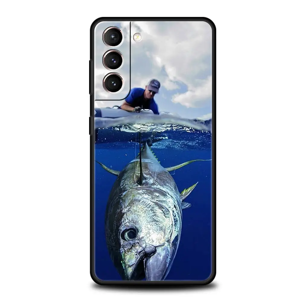 Funda de teléfono Bluefin Tuna para Samsung Galaxy S24 S23 S22 S20 Ultra S21 FE 5G S10 S9 Plus S10E S8 funda de silicona suave - imagen 5