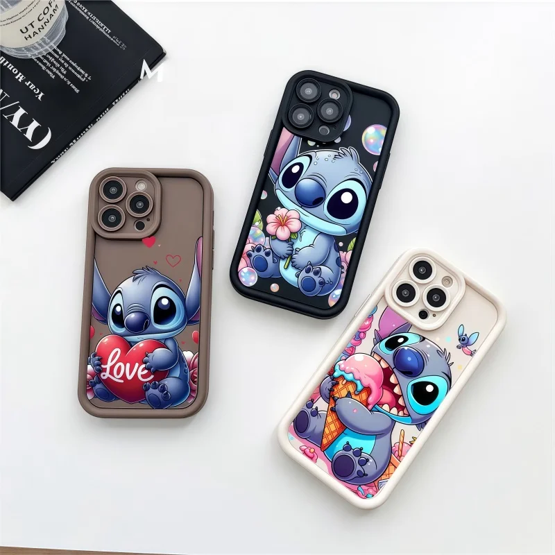Funda para Google Pixel 9 8 7 8A 7A Pro XL 9Pro 7Pro 8Pro 9ProXL cubierta encantadora Lilo Stitch protección de lente de silicona caliente