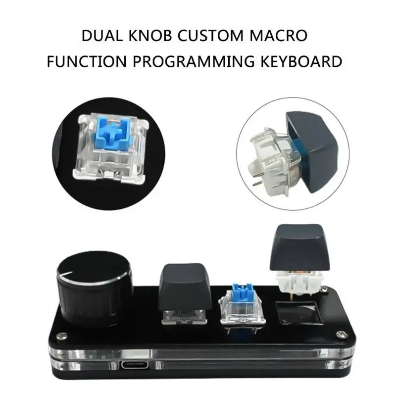 Y1UB Teclado personalizable 16 teclas con 3 perillas control para programación eficiente - imagen 5
